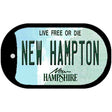 New Hampton New Hampshire Novelty Metal Dog Tag Necklace DT-12195