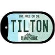 Tilton New Hampshire Novelty Metal Dog Tag Necklace DT-12196