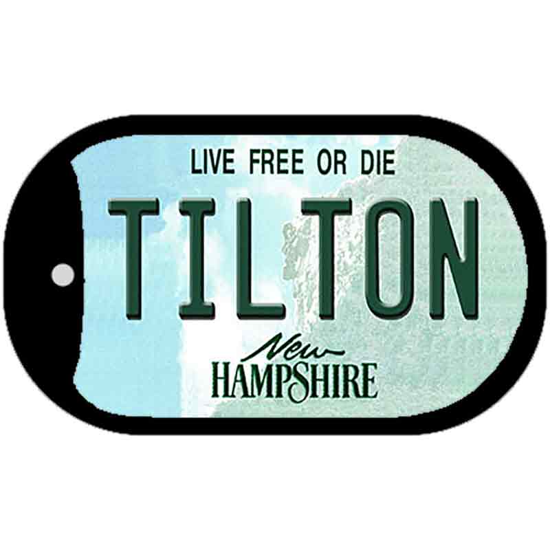 Tilton New Hampshire Novelty Metal Dog Tag Necklace DT-12196