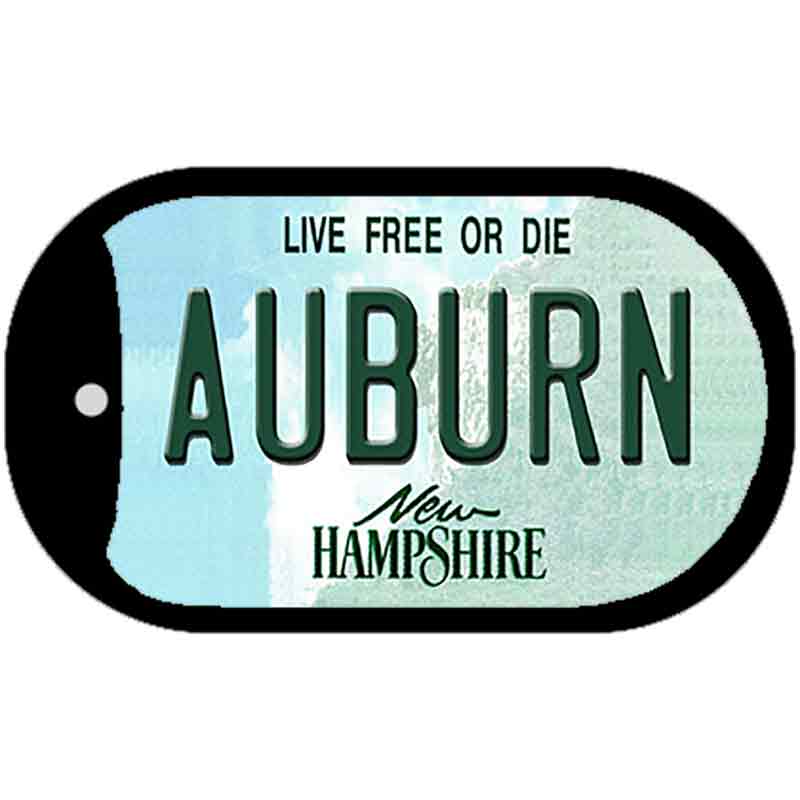 Auburn New Hampshire Novelty Metal Dog Tag Necklace DT-12200