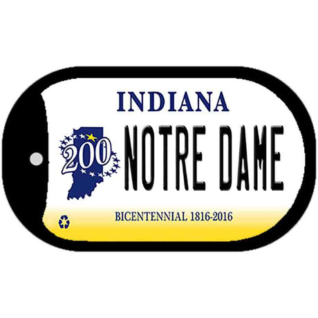 Notre Dame Indiana Novelty Metal Dog Tag Necklace DT-12206