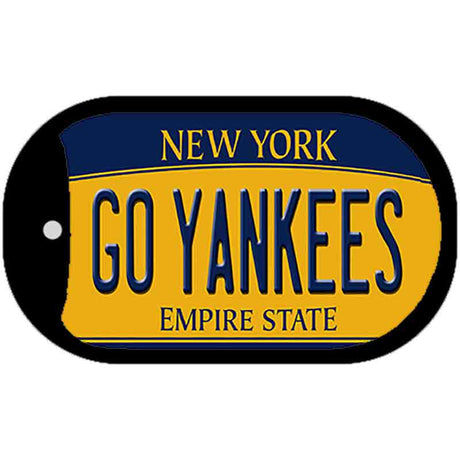 Go Yankees New York Novelty Metal Dog Tag Necklace DT-12209