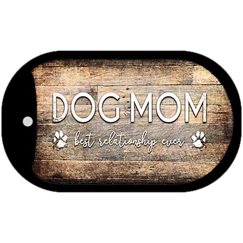 Dog Mom Novelty Metal Dog Tag Necklace DT-12210