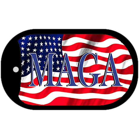 MAGA AM Flag Novelty Metal Dog Tag Necklace