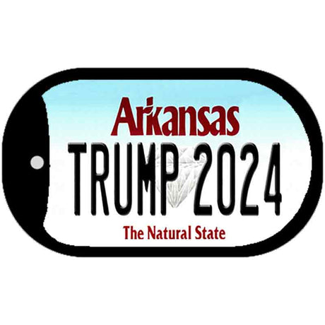 Trump 2024 Arkansas Novelty Metal Dog Tag Necklace DT-12219