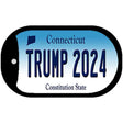 Trump 2024 Connecticut Novelty Metal Dog Tag Necklace DT-12222