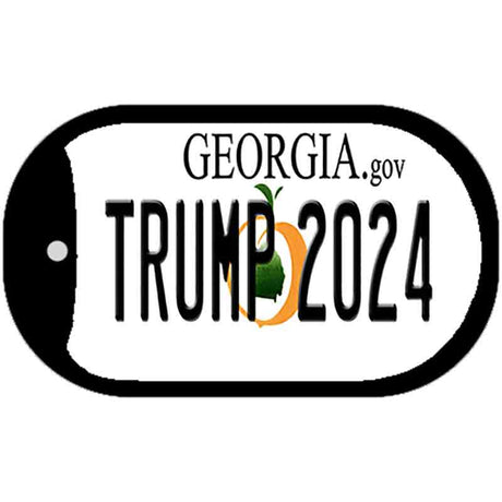 Trump 2024 Georgia Novelty Metal Dog Tag Necklace DT-12225