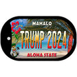 Trump 2024 Hawaii Novelty Metal Dog Tag Necklace DT-12226