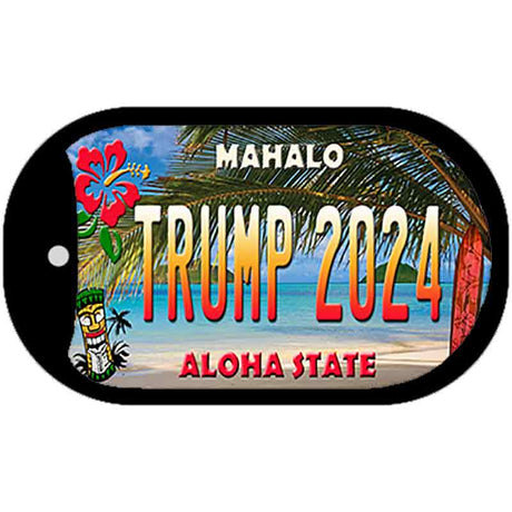 Trump 2024 Hawaii Novelty Metal Dog Tag Necklace DT-12226