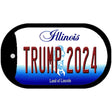 Trump 2024 Illinois Novelty Metal Dog Tag Necklace DT-12228