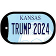 Trump 2024 Kansas Novelty Metal Dog Tag Necklace DT-12231