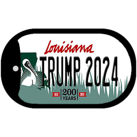 Trump 2024 Louisiana Novelty Metal Dog Tag Necklace DT-12233