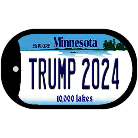 Trump 2024 Minnesota Novelty Metal Dog Tag Necklace DT-12238