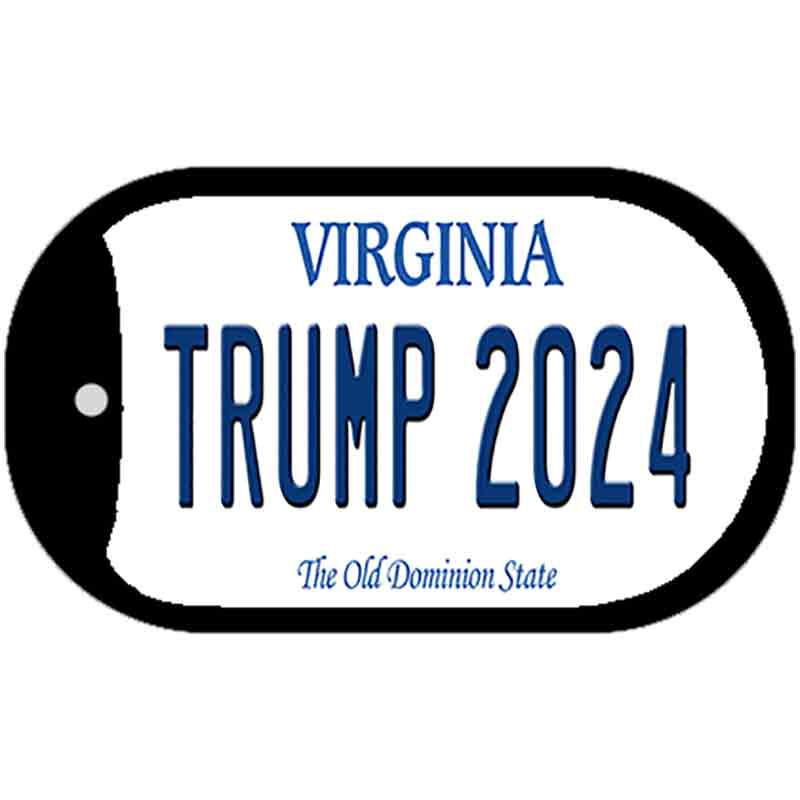 Trump 2024 Virginia Novelty Metal Dog Tag Necklace DT-12259