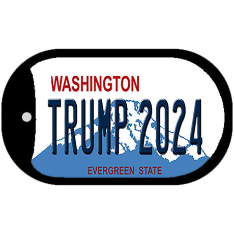 Trump 2024 Washington Novelty Metal Dog Tag Necklace DT-12260