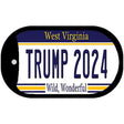 Trump 2024 West Virginia Novelty Metal Dog Tag Necklace DT-12261