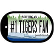 Number 1 Tigers Fan Michigan Novelty Metal Dog Tag Necklace DT-12264