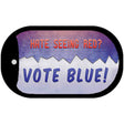 Hate Seeing Red Vote Blue Novelty Metal Dog Tag Necklace DT-12268