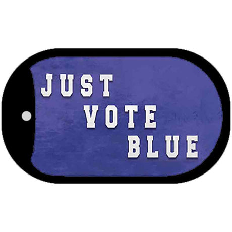 Just Vote Blue Novelty Metal Dog Tag Necklace DT-12271