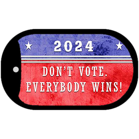 Dont Vote Everyone Wins 2020 Novelty Metal Dog Tag Necklace DT-12272