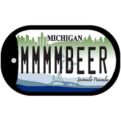 Michigan MMMMBeer Novelty Metal Dog Tag Necklace DT-12278