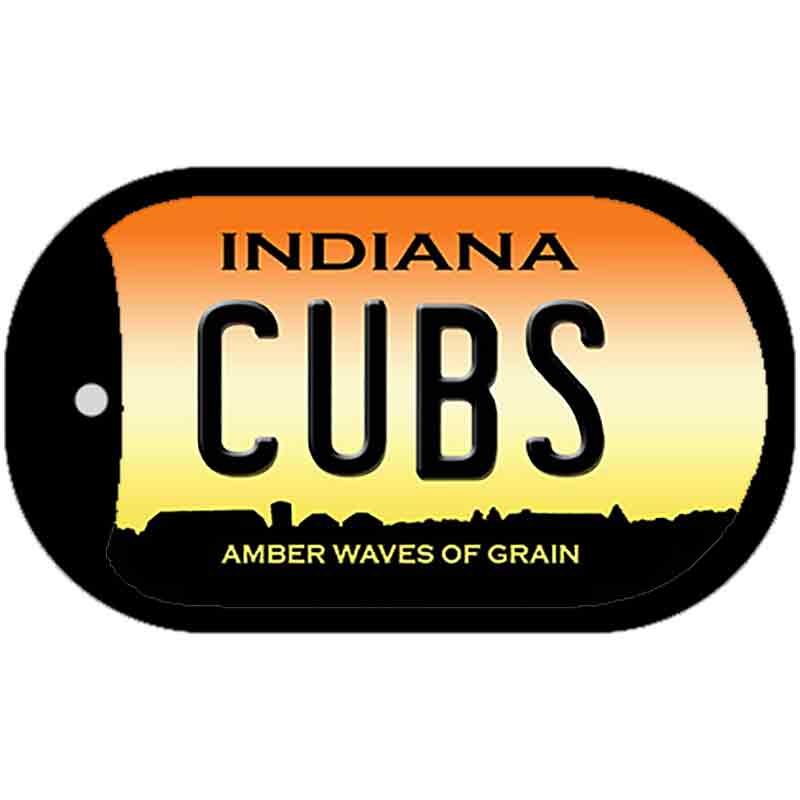 Cubs Indiana Novelty Metal Dog Tag Necklace DT-12280