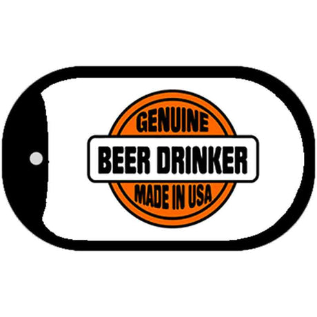 Genuine Beer Drinker Novelty Metal Dog Tag Necklace DT-1228