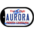 North Carolina Aurora Novelty Metal Dog Tag Necklace DT-12294