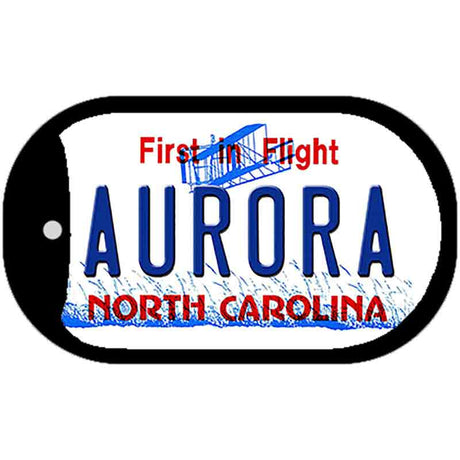 North Carolina Aurora Novelty Metal Dog Tag Necklace DT-12294