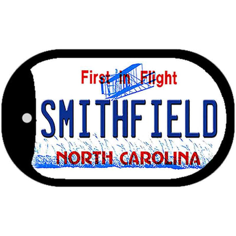 North Carolina Smithfield Novelty Metal Dog Tag Necklace DT-12296