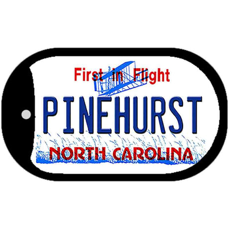 North Carolina Pinehurst Novelty Metal Dog Tag Necklace DT-12297