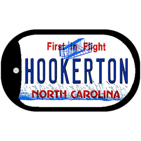 North Carolina Hookerton Novelty Metal Dog Tag Necklace DT-12299