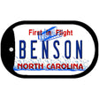North Carolina Benson Novelty Metal Dog Tag Necklace DT-12300