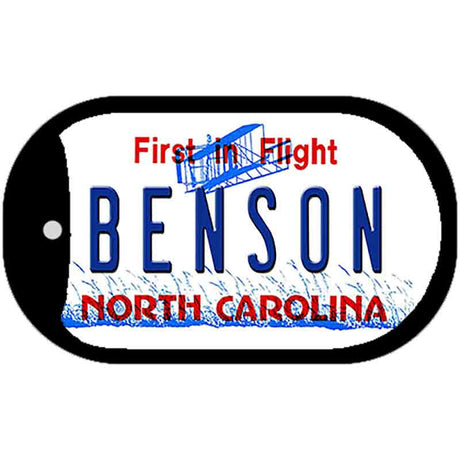 North Carolina Benson Novelty Metal Dog Tag Necklace DT-12300