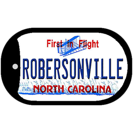 North Carolina Robersonville Novelty Metal Dog Tag Necklace DT-12301