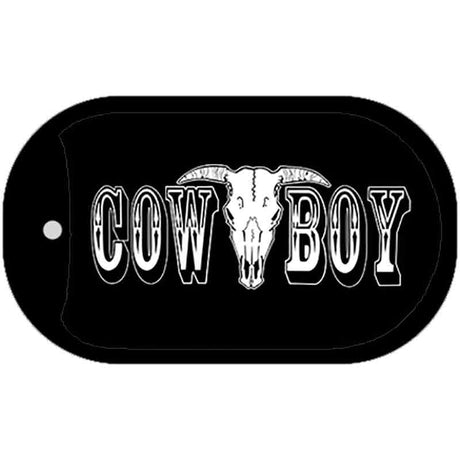 Cowboy Novelty Metal Dog Tag Necklace DT-1240