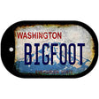 Bigfoot Washington Novelty Metal Dog Tag Necklace DT-12483