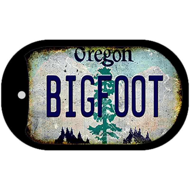 Bigfoot Oregon Novelty Metal Dog Tag Necklace DT-12484