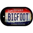 Bigfoot Idaho Novelty Metal Dog Tag Necklace DT-12485