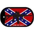 Come and Take It Confederate Flag Novelty Metal Dog Tag Necklace DT-12490