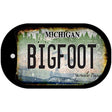 Bigfoot Michigan Novelty Metal Dog Tag Necklace DT-12497