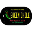 Green Chile New Mexico Black Novelty Metal Dog Tag Necklace DT-12501