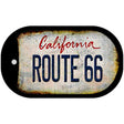 Route 66 California Novelty Metal Dog Tag Necklace DT-12504
