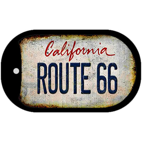 Route 66 California Novelty Metal Dog Tag Necklace DT-12504