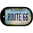 Route 66 Kansas Novelty Metal Dog Tag Necklace DT-12506