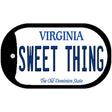 Sweet Thing Virginia Novelty Metal Dog Tag Necklace DT-12513