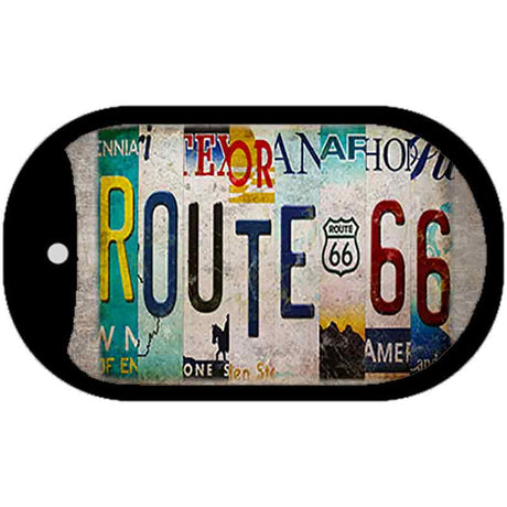 Route 66 Strip Novelty Metal Dog Tag Necklace DT-12514