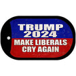 Trump Make Liberals Cry Again Novelty Metal Dog Tag Necklace DT-12516