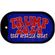 Trump 2024 Keep America Great Novelty Metal Dog Tag Necklace DT-12523