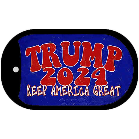 Trump 2024 Keep America Great Novelty Metal Dog Tag Necklace DT-12523